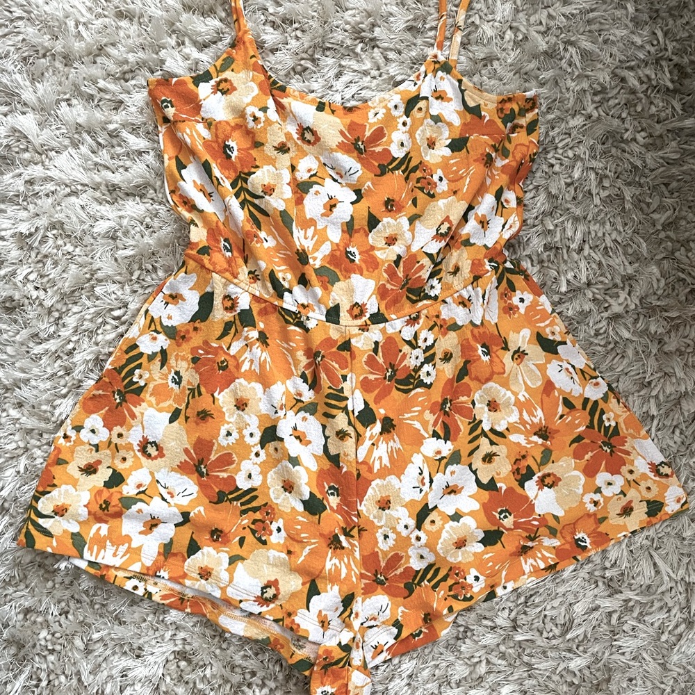 Summer floral romper
